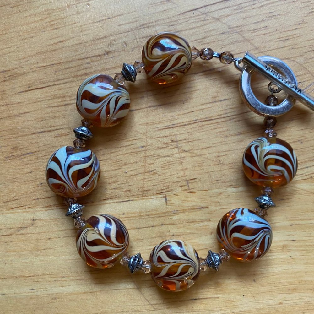 Vintage Glass Beaded Bracelet